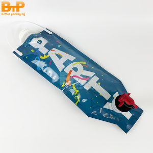 Custom Printed Party Themed Portable Pouch With Handle And Spout For Beverages Pet Food Bag in box3