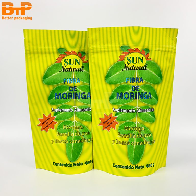 Custom Printed Mylar Seed Aluminum Foil Plastic Packaging Ziplock Stand up Bag 1