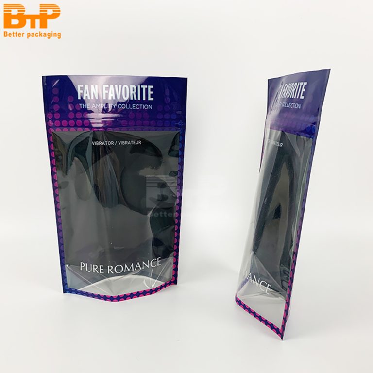 Custom Printed Mylar Packaging Plastic Doypack with Window Stand up Zipper Bag 4