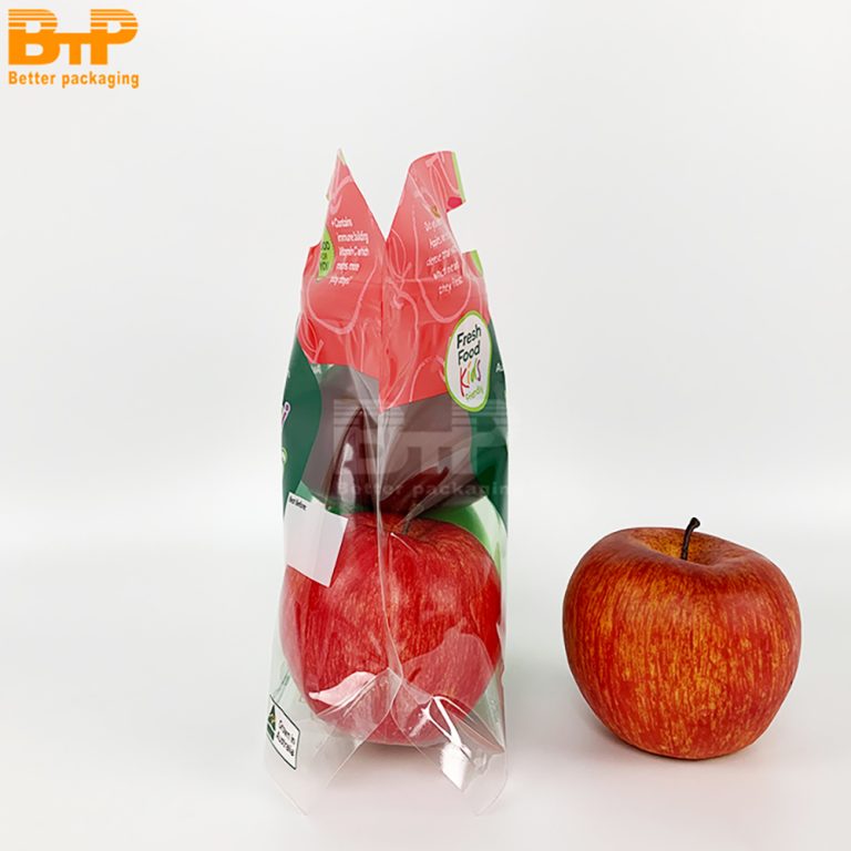 Custom Printed Special-shaped apple fruit food perforated Stand up Pouch zipper packaging bag  6