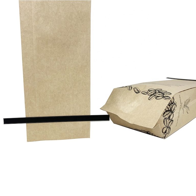 500g Custom Printed Mylar Bag Back Seal Side Gusset Coffee Packaging Bag 3