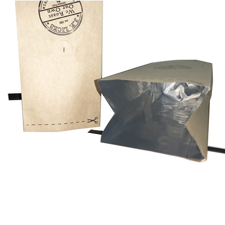 500g Custom Printed Mylar Bag Back Seal Side Gusset Coffee Packaging Bag 6