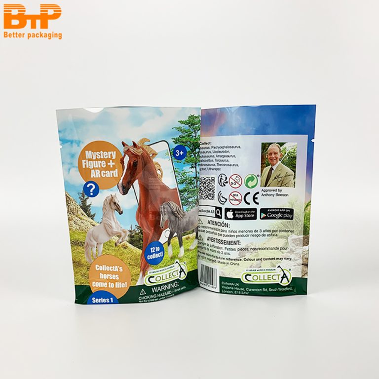 Custom Printed Toy Card Doypack Aluminum Foil Plastic Packaging Stand up Pouch 2