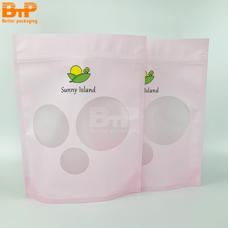 Food Packaging Custom Printed Mylar Stand up Pouch Plastic Zipper Tea Bag 2