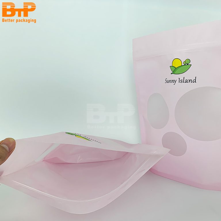 Food Packaging Custom Printed Mylar Stand up Pouch Plastic Zipper Tea Bag 3