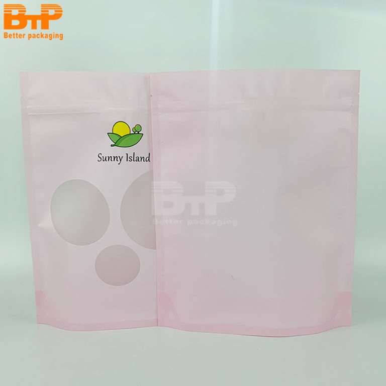 Food Packaging Custom Printed Mylar Stand up Pouch Plastic Zipper Tea Bag 4