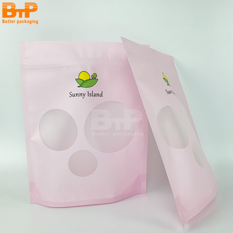 Food Packaging Custom Printed Mylar Stand up Pouch Plastic Zipper Tea Bag 6