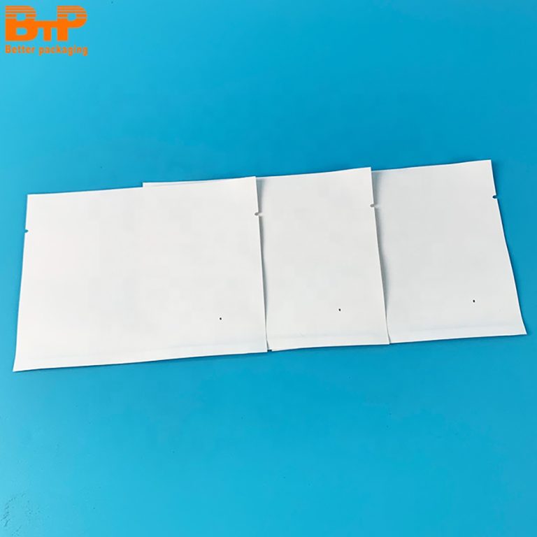 White Kraft Paper Sealed Pouch Bag Lightweight Durable Protective For ECommerce Packaging Three side sealed Bag4