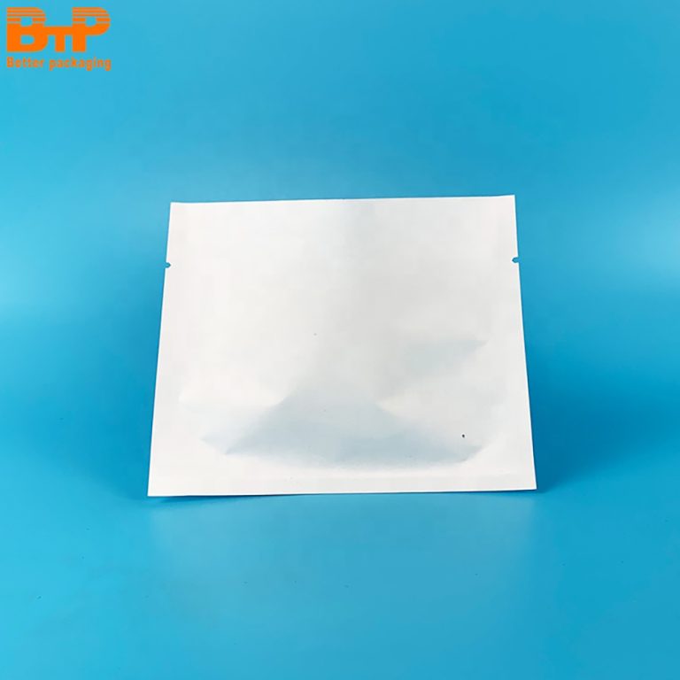 White Kraft Paper Sealed Pouch Bag Lightweight Durable Protective For ECommerce Packaging Three side sealed Bag6