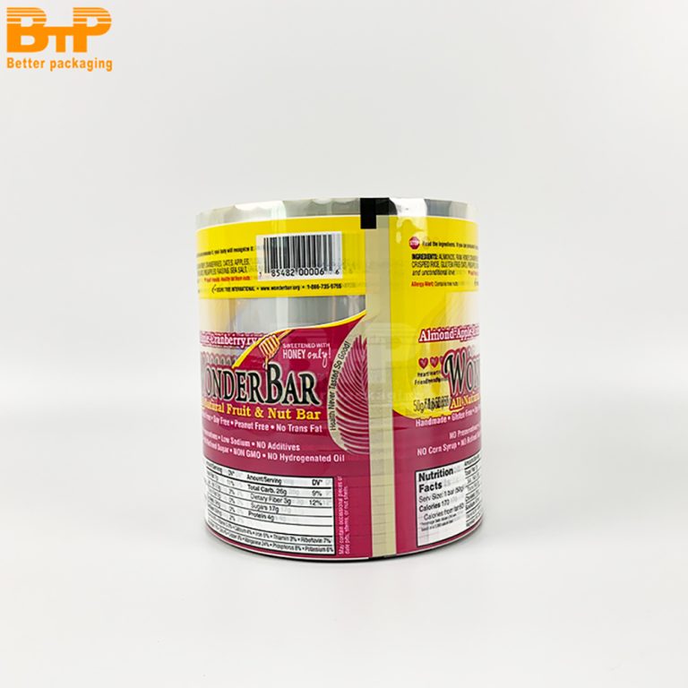 Wonder Bar Nutritional Snack Packaging Film For Freshness And Product Information 2