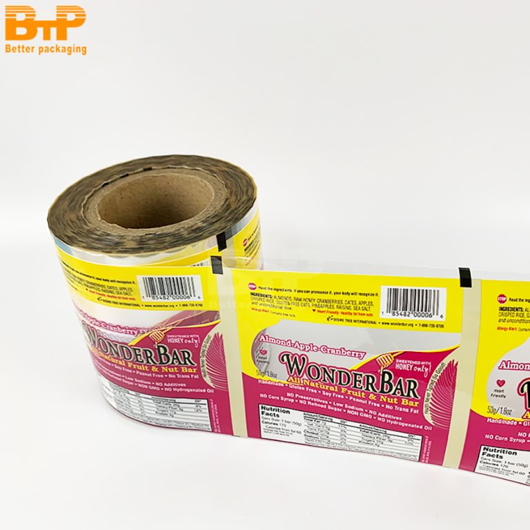 Wonder Bar Nutritional Snack Packaging Film For Freshness And Product Information 5