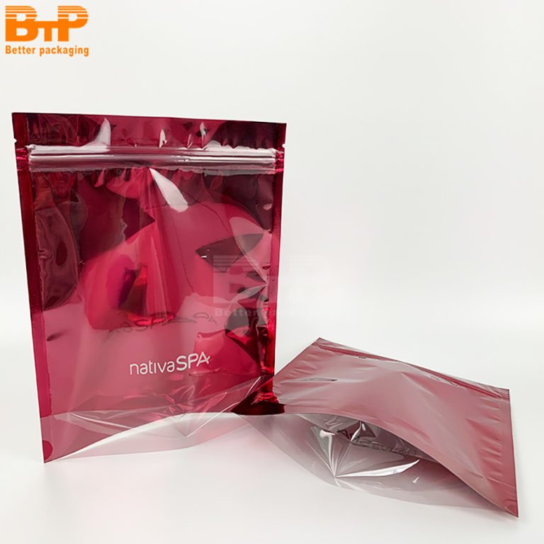 Custom Printed Mylar Yin Yang Clear Window Packaging food Stand up Bag 5