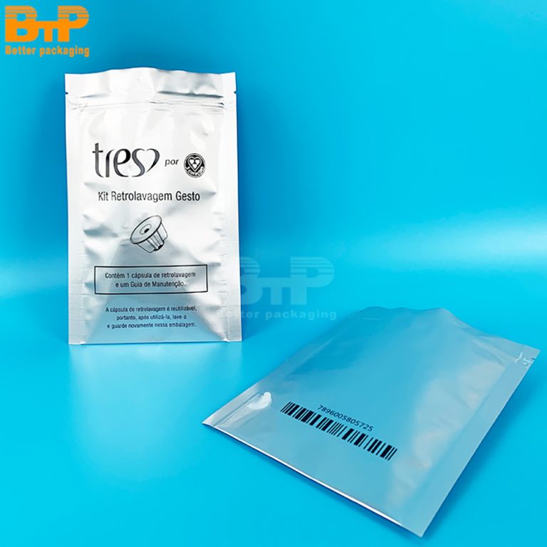 Moisture Barrier Custom Printed Aluminum Foil Three Side Sealed Pouch Oxygen Proof Custom Logo Electronics Chip Storage2