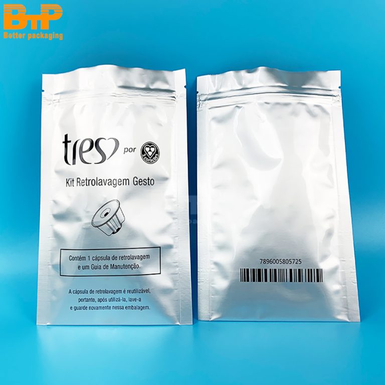 Moisture Barrier Custom Printed Aluminum Foil Three Side Sealed Pouch Oxygen Proof Custom Logo Electronics Chip Storage1