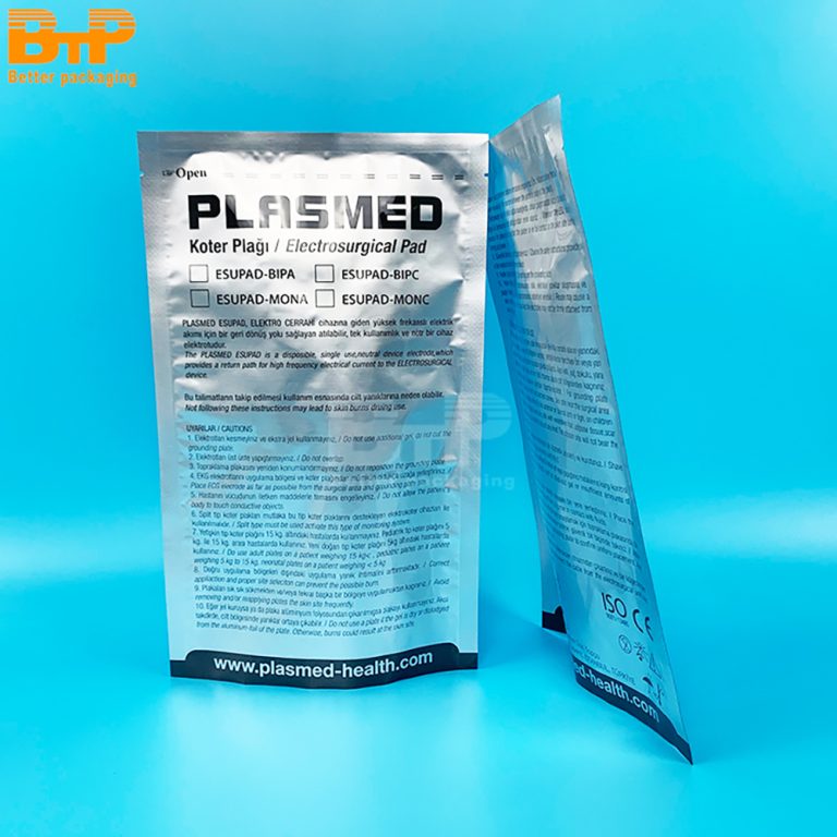 Custom Print Aluminum Foil Three Side Sealed Pouch Upgraded Thickness Electronic Packaging 2