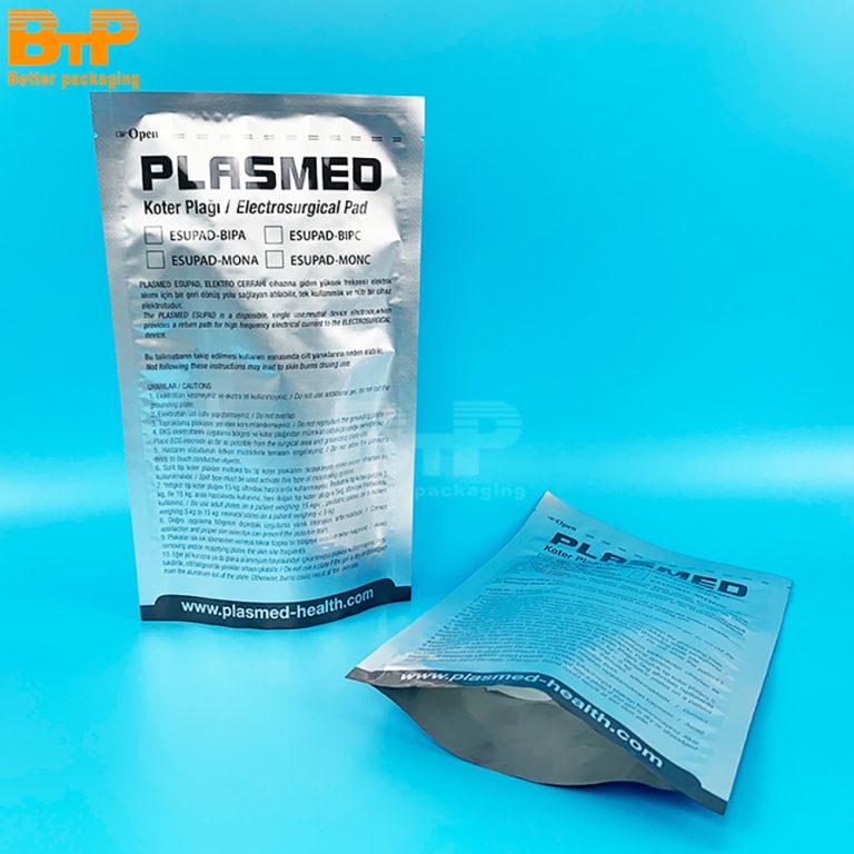 Custom Print Aluminum Foil Three Side Sealed Pouch Upgraded Thickness Electronic Packaging 3