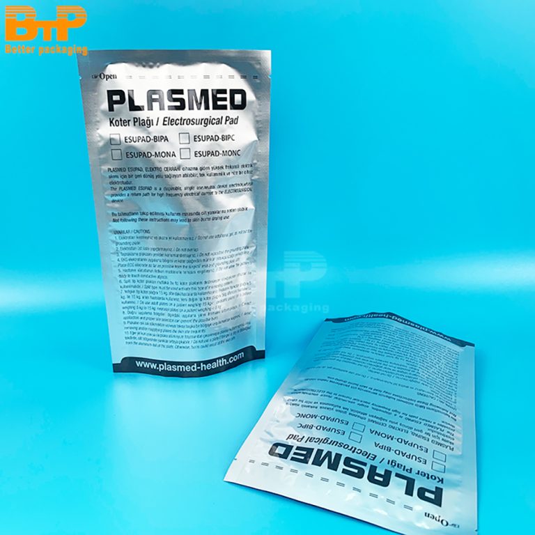 Custom Print Aluminum Foil Three Side Sealed Pouch Upgraded Thickness Electronic Packaging 4