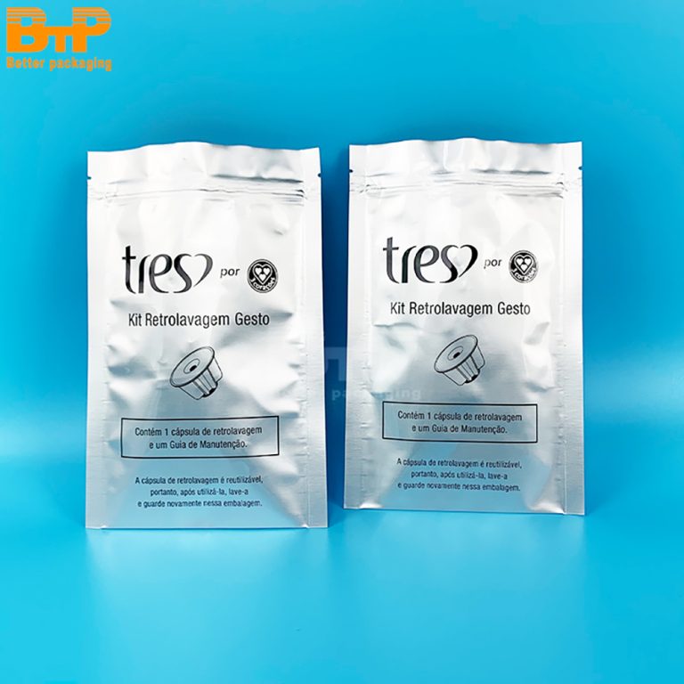 Moisture Barrier Custom Printed Aluminum Foil Three Side Sealed Pouch Oxygen Proof Custom Logo Electronics Chip Storage5