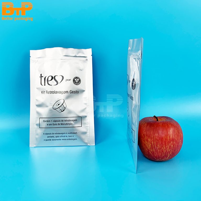 Moisture Barrier Custom Printed Aluminum Foil Three Side Sealed Pouch Oxygen Proof Custom Logo Electronics Chip Storage3