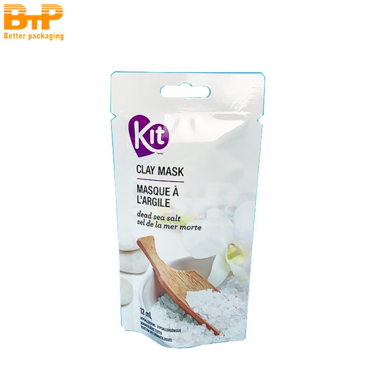 Aluminum Foil Lined Three Side Sealed Mask Pouch Oxygen Barrier Lock Freshness for Serum Retention 4