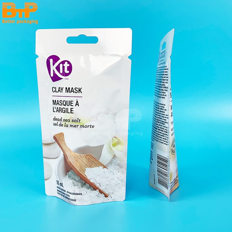 Aluminum Foil Lined Three Side Sealed Mask Pouch Oxygen Barrier Lock Freshness for Serum Retention 1