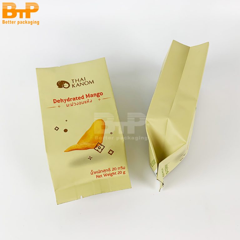 Custom Printed mango banana dried fruit snack food Side seal gusset bag 2