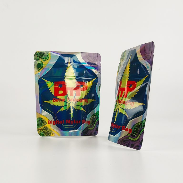 Custom Yinyang Smell Proof Digital Printed Stand up Foil Packaging Mylar Pouch2