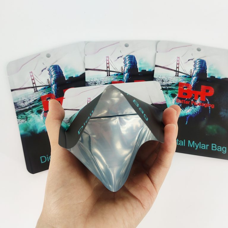 Custom Printed Childproof Smell Proof Aluminum Foil Ziplock Packaging Digital Mylar Bag5