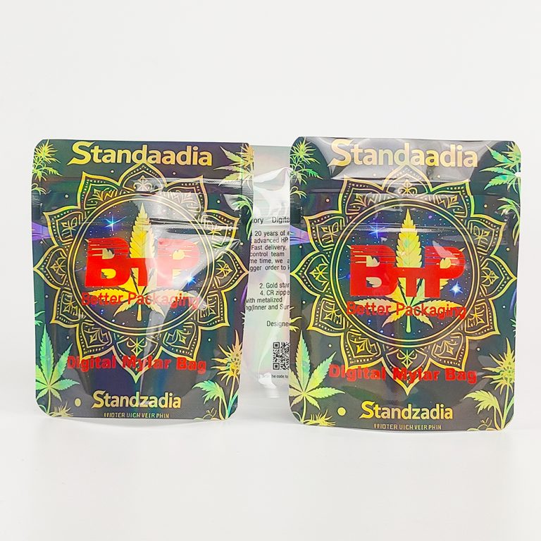 Custom Digital Printed 3.5g Mylar Packaging Yinyang Plastic Ziplock Stand up Pouch1