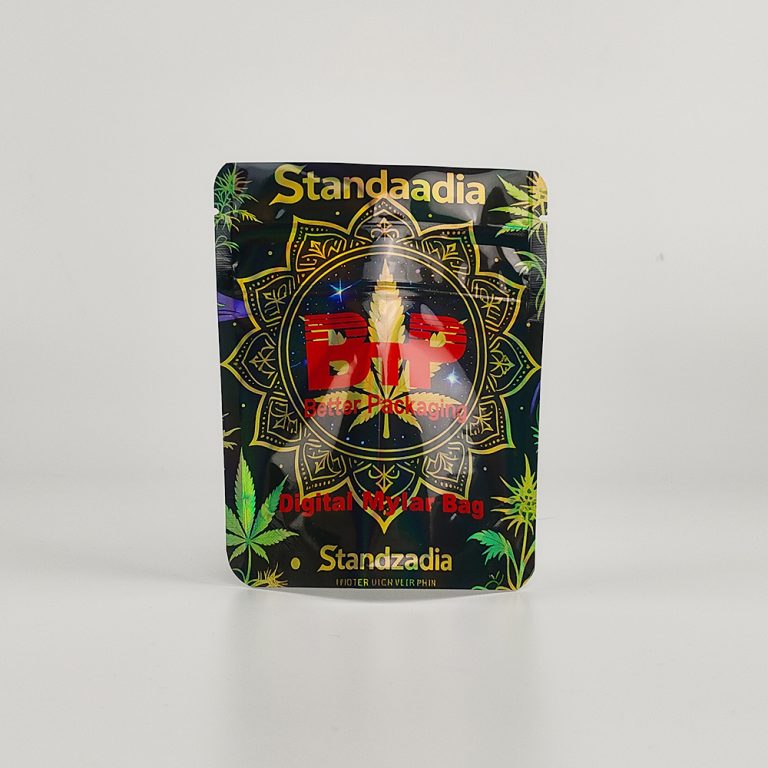 Custom Digital Printed 3.5g Mylar Packaging Yinyang Plastic Ziplock Stand up Pouch