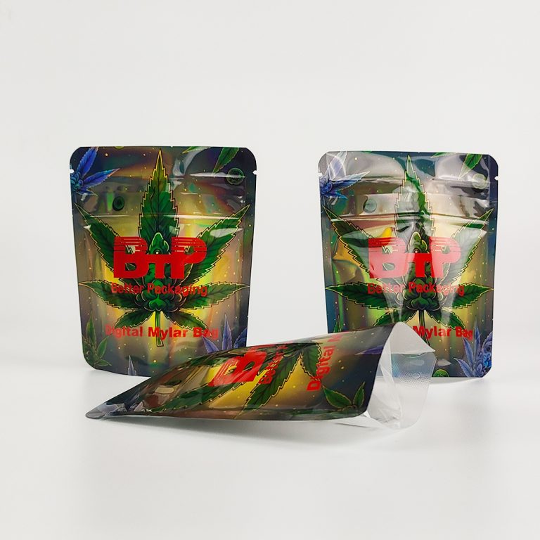 Custom Logo Digital Printed Mylar Yinyang Doypack Ziplock Plastic Stand up Bag1