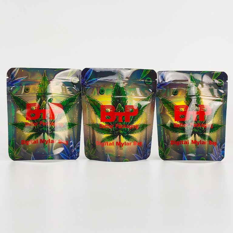 Custom Logo Digital Printed Mylar Yinyang Doypack Ziplock Plastic Stand up Bag2