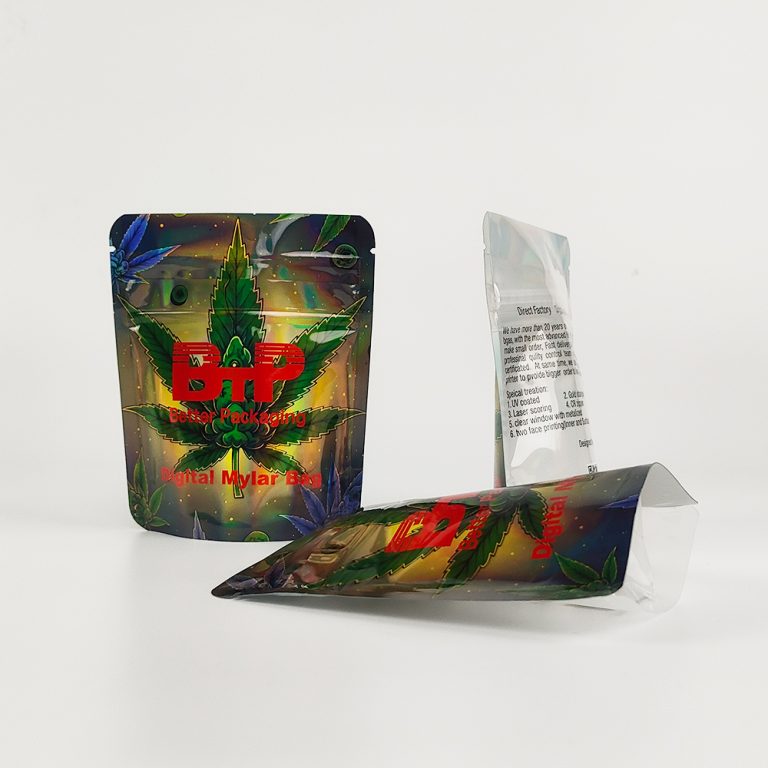 Custom Logo Digital Printed Mylar Yinyang Doypack Ziplock Plastic Stand up Bag3