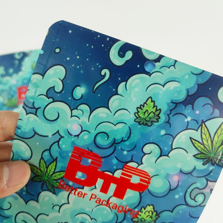 Custom Printed 3.5g Resealable Smell Proof Childproof Aluminum Ziplock Packaging Mylar Bag3