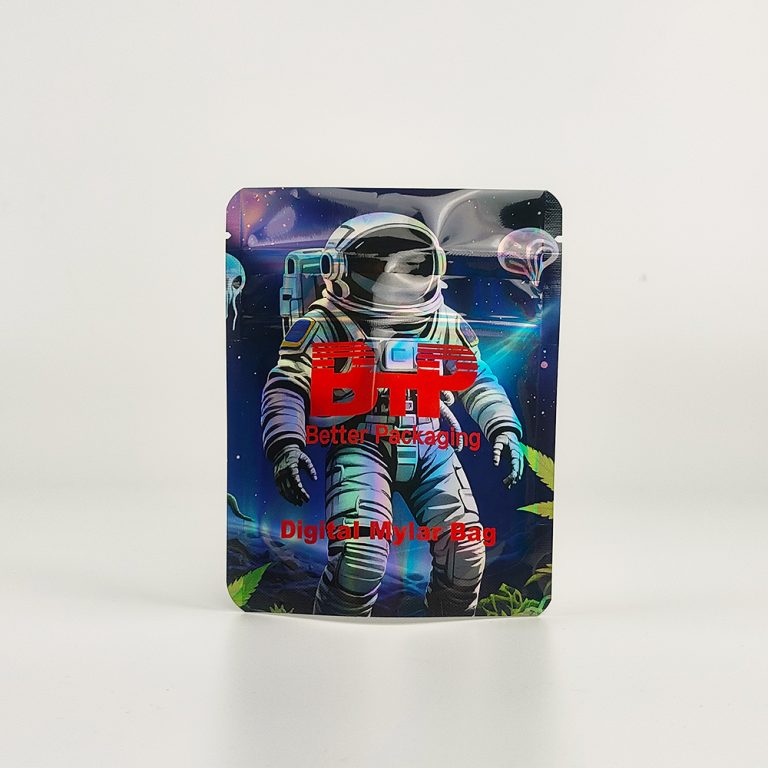 Custom Printed Yinyang Waterproof Ziplock Plastic Resealable Digital Mylar Stand up Pouch