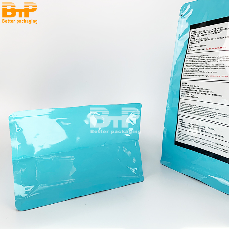 Aluminum Foil Flat Bottom Bag for Electronics Food Cookies and Snacks Packaging 5