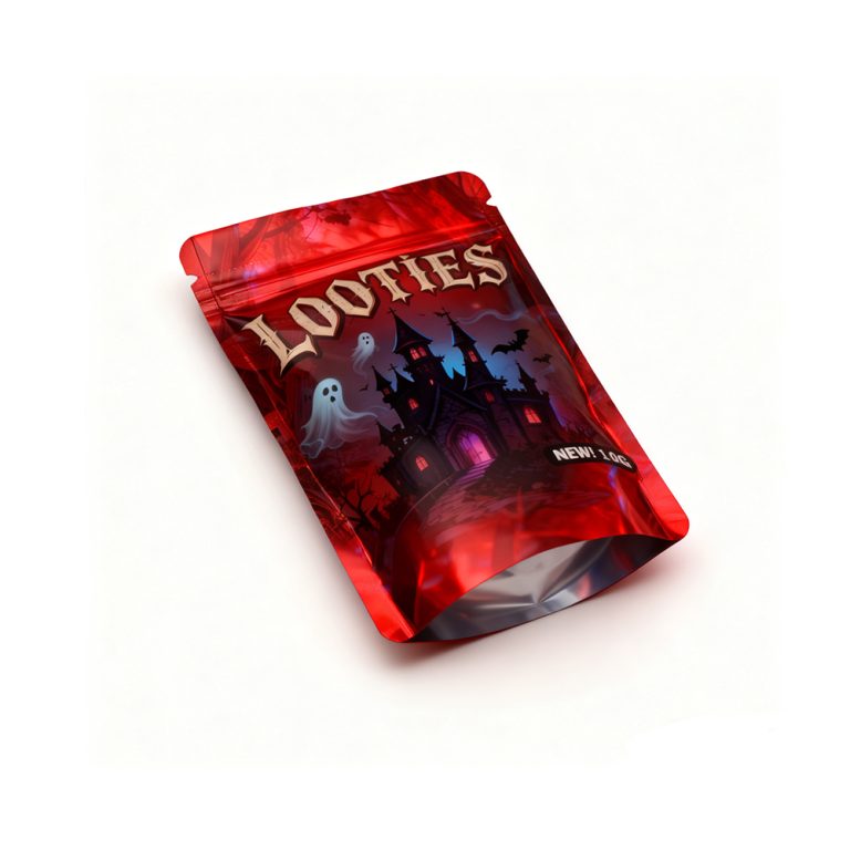 Custom Printed 3.5g Mylar Aluminum Stand Up Pouches with Plastic Zipper6