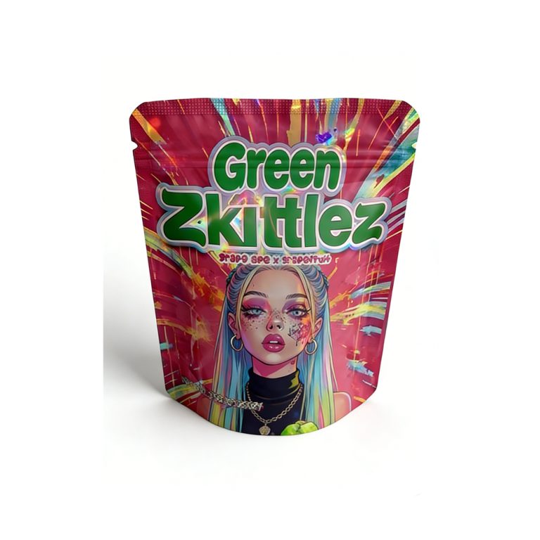 Custom Printed Smell Proof Packaging Child-Resistant Stand up Plastic 3.5g Mylar Bags1