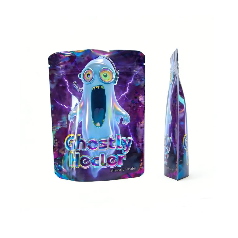 Custom Printed Stand up Pouch Candy Food Packaging 3.5g Mylar Ziplock Bag 3