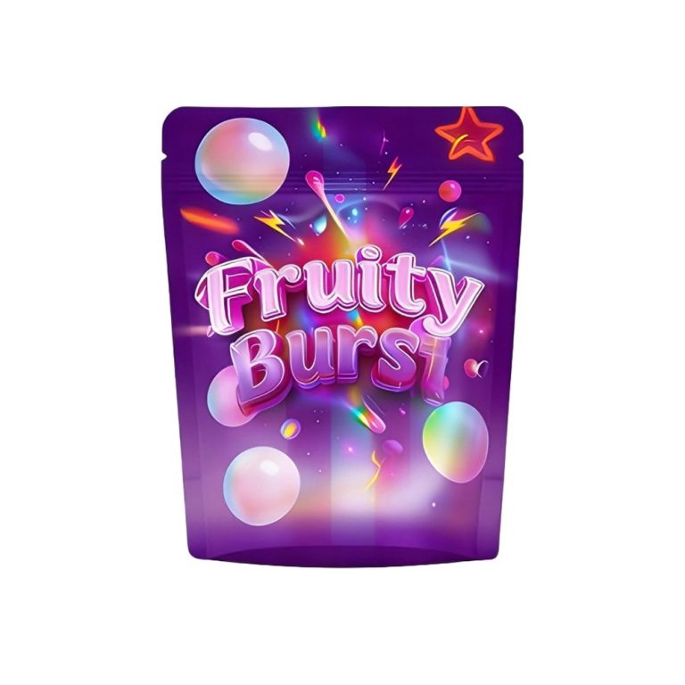 Custom Printing Glossy Color Food Grade Plastic Package Zipper 3.5g Mylar Bag4