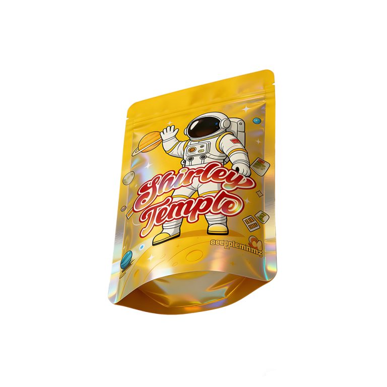 Custom Printed Mylar 3.5g Smell Proof Doypack Gummy Plastic Ziplock Packaging Pouch5