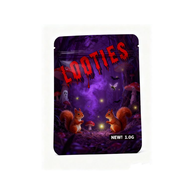 Custom Printed Digital Mylar 3.5g Candy Ziplock Packaging Smell Proof Plastic Bag 5