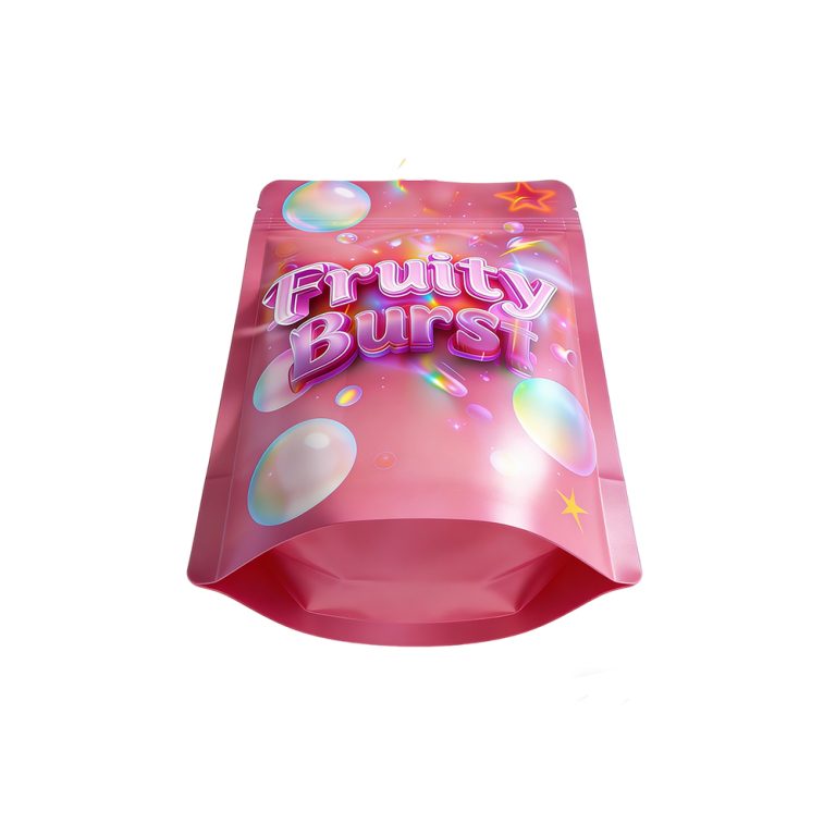 Custom Printing Glossy Color Food Grade Plastic Package Zipper 3.5g Mylar Bag6