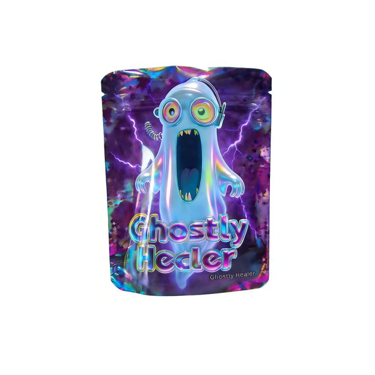 Custom Printed Stand up Pouch Candy Food Packaging 3.5g Mylar Ziplock Bag 1