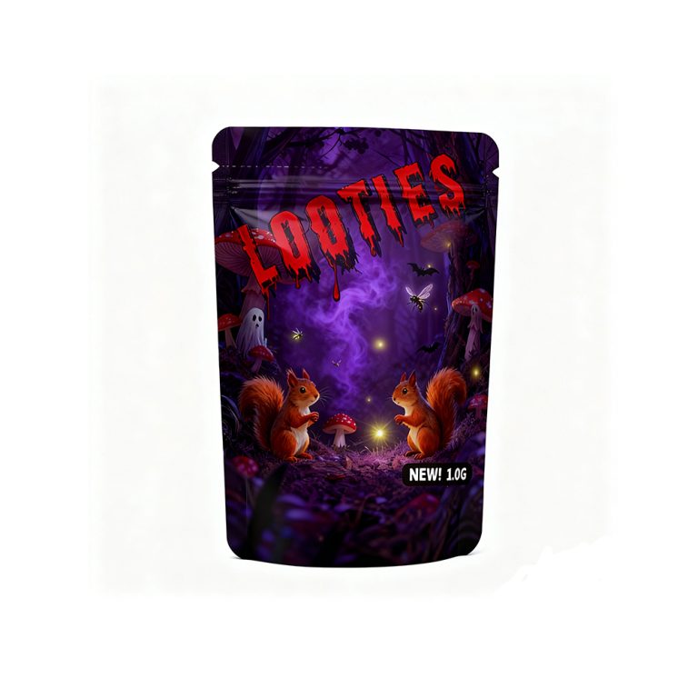 Custom Printed Digital Mylar 3.5g Candy Ziplock Packaging Smell Proof Plastic Bag 1