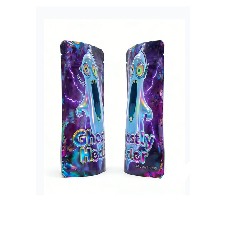 Custom Printed Stand up Pouch Candy Food Packaging 3.5g Mylar Ziplock Bag 2