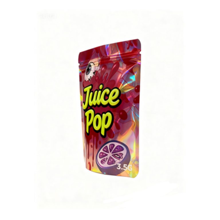 Custom Printed 3.5g Mylar Doypack Food Packaging Plastic Resealable Ziplock Candy Bag4