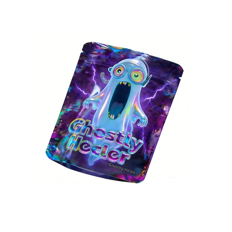 Custom Printed Stand up Pouch Candy Food Packaging 3.5g Mylar Ziplock Bag 4