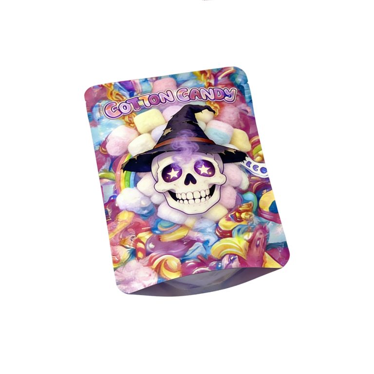 Custom Printed Mylar 3.5 Holographic Plastic Ziplock Digital Packaging Stand up Pouch5