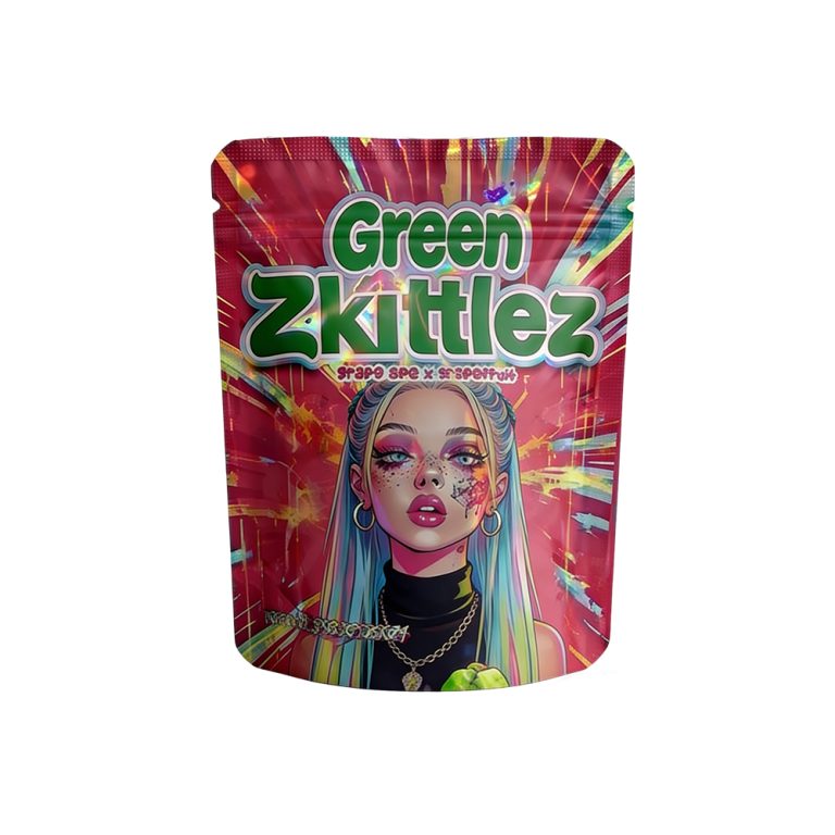 Custom Printed Smell Proof Packaging Child-Resistant Stand up Plastic3.5g Mylar Bags 9